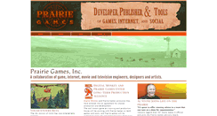 Desktop Screenshot of prairiegames.com
